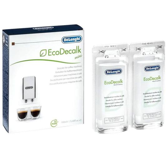 DE'LONGHI EcoDecalk Mini Descalcificador Líquido para Cafeteras Pack 2 Dosis (2x100ml)