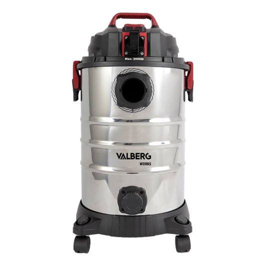 Aspiradora de cenizas y líquidos VALBERG 1200W 30L Inox presión de 16kPa WORX-01