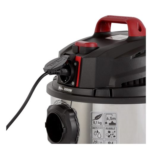 Aspiradora de cenizas y líquidos VALBERG 1200W 30L Inox presión de 16kPa WORX-01
