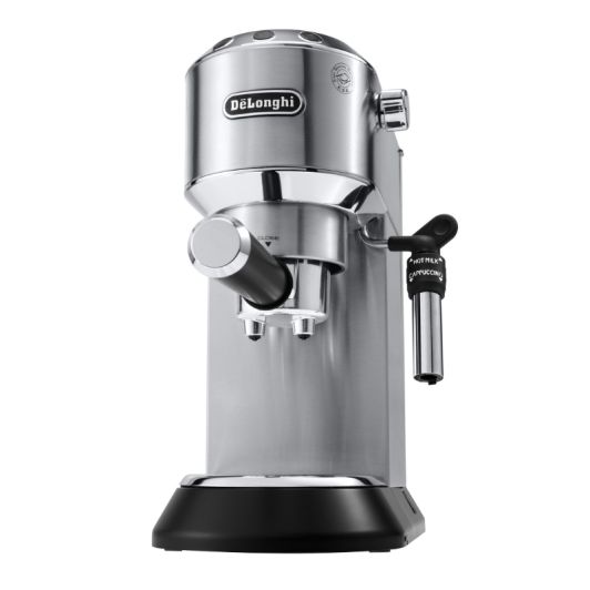 Cafetera expresso, 15 bares, 2 tazas, espumador de leche, DELONGHI EC685.M Inox