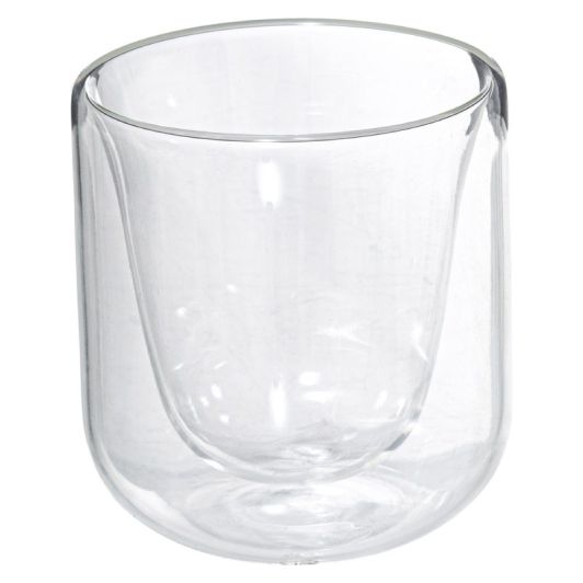Taza de vidrio de doble pared de 20 cl