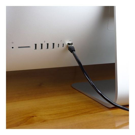 Cable de red Ethernet EDENWOOD Gigabit Lan 10Gbit/s 10M cruzado RJ45 CAT6 blanco. 