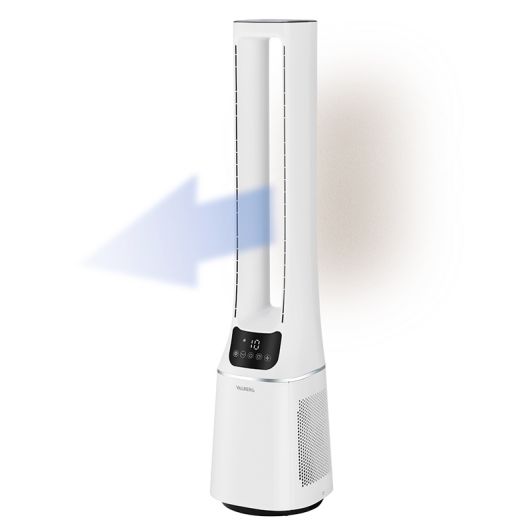 Ventilador torre VALBERG SUNNY-R PURE con Purificador de Aire Mando a Distancia Oscilante Blanco