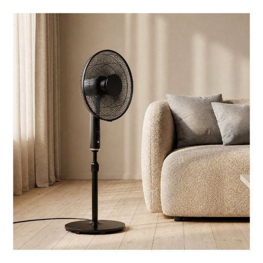 Ventilador de Pie VALBERG INES B-KOOL 50W 40 cm de Diámetro 3 Velocidades Negro