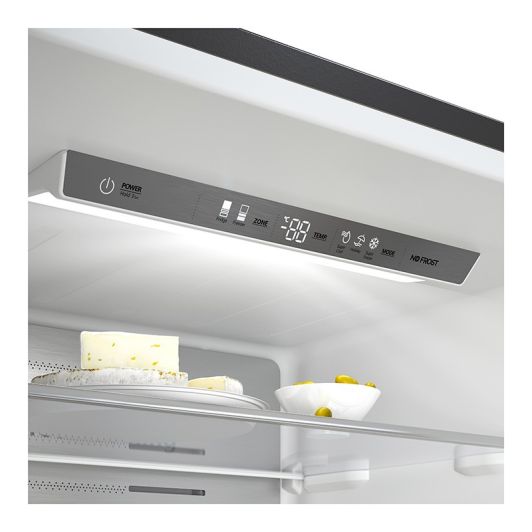 Frigorífico Combi No Frost, 2 cajones, 493L, Clase E,  Inox 200cm 70cm Ancho VALBERG 