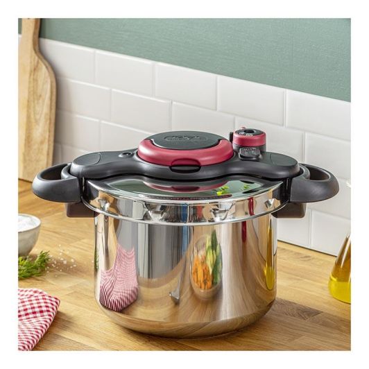 Olla expres a presión TEFAL clipso minut easy