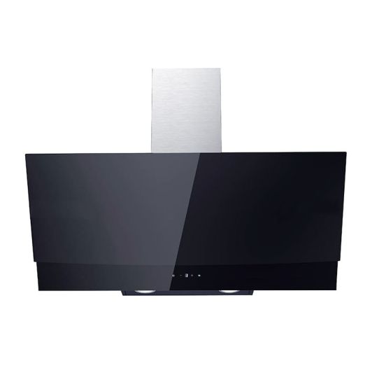 Campana decorativa inclinada 90cm, 609m3/h, negra, clase A++, VALBERG FIH 90 EGK 756C