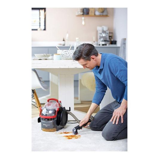 BISSELL SPOTCLEAN PRO 1558N 750W Depósito 2,9L Negro Rojo Limpia Tapicerías Quitamanchas Difícil