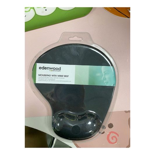 Alfombrilla de Ratón Ergonómica EDENWOOD con Reposamuñecas Negro