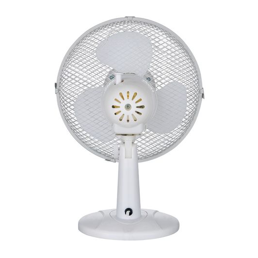 Ventilador de Mesa HIGH ONE H0-RT23 Pequeño 2 Velocidades Oscilante Blanco