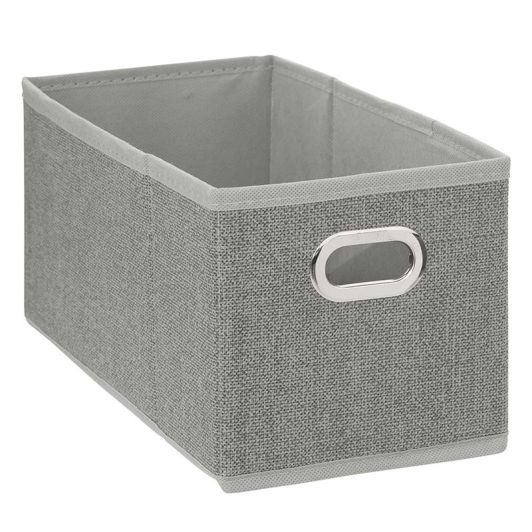 Caja de almacenamiento plegable gris jaspeado 15x31cm