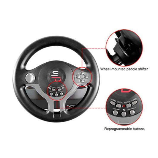 Volante SUBSONIC SV200 para Nintendo Switch, PC, Xbox One X/S y PS4