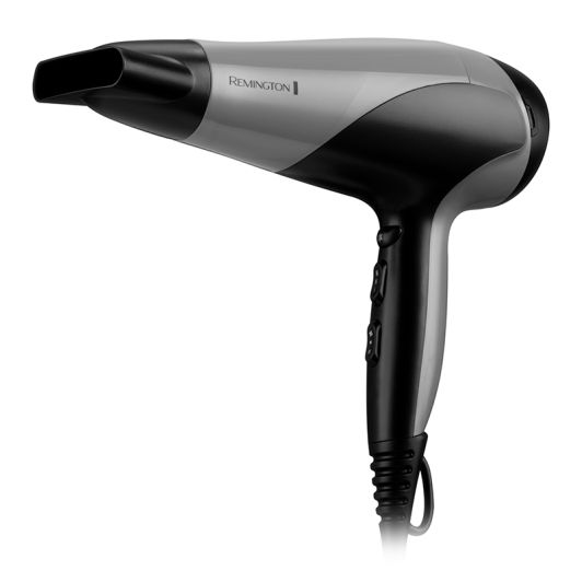 Secador de pelo REMINGTON Negro 2200W Iónico Rejilla Cerámica 3 Temperaturas / 2 velocidades, Aire frio D3190S