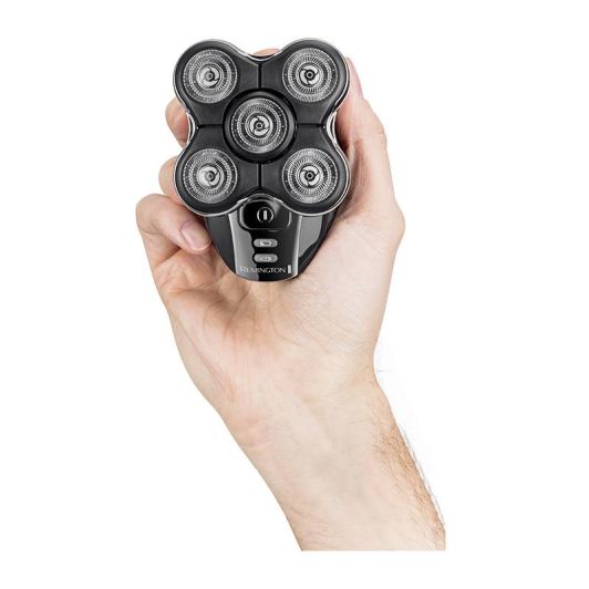 Afeitadora de Cabeza REMINGTON 5 Cabezales Rotativos Flexibles Uso Seco y Húmedo XR1500