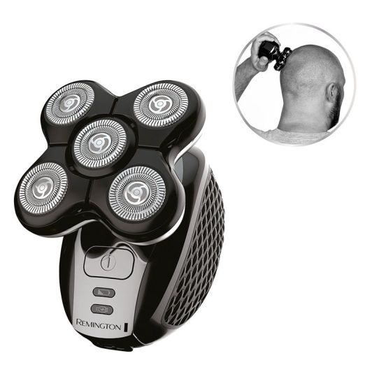 Afeitadora de Cabeza REMINGTON 5 Cabezales Rotativos Flexibles Uso Seco y Húmedo XR1500