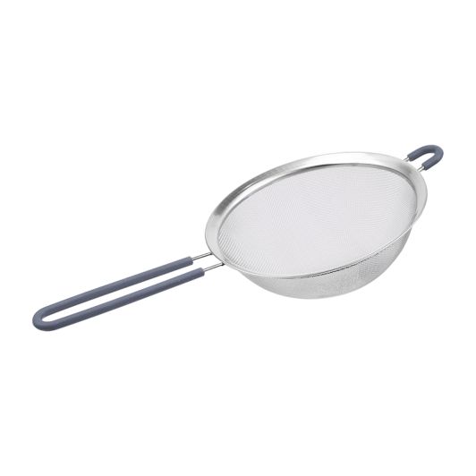 Colador 20cm acero inoxidable y mango de silicona