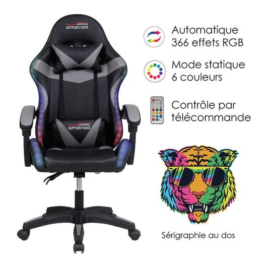 Silla gaming AMSTRAD 900 LED TIGER