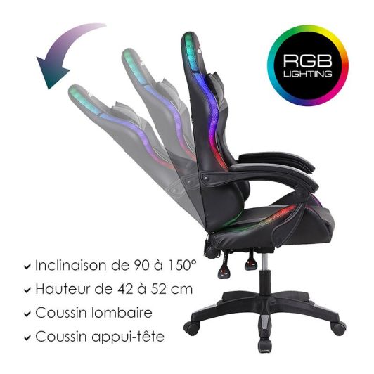 Silla gaming AMSTRAD 900 LED TIGER