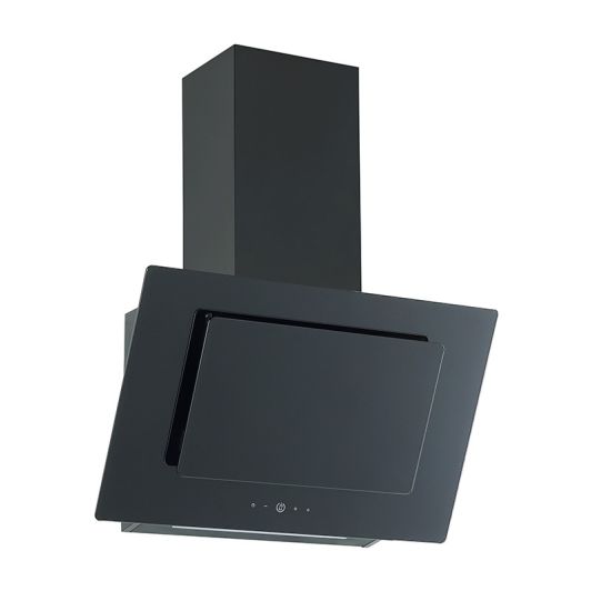 Campana decorativa inclinada 90cm, 528m3/h, negra, VALBERG FIH 90 MK 302C