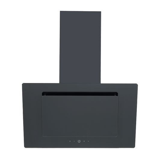 Campana decorativa inclinada 90cm, 528m3/h, negra, VALBERG FIH 90 MK 302C