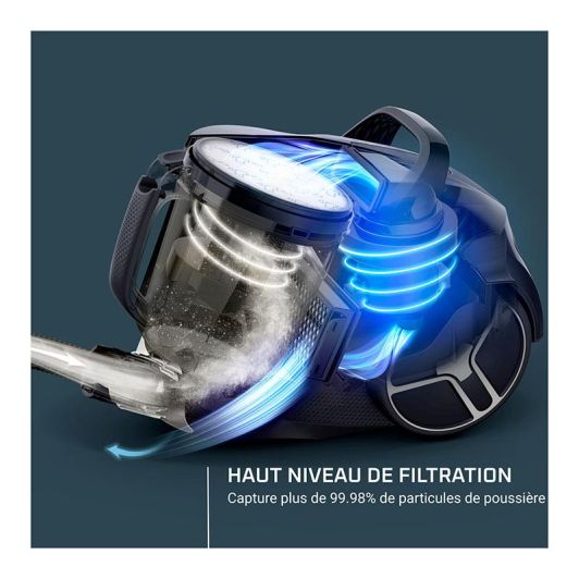 Aspiradora Sin Bolsa ROWENTA Ciclónica 900W Compact Power XXL Depósito 2,5L Motor Effitech Filtro Lavable RO4825EA