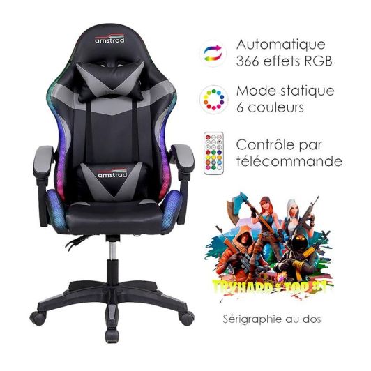 Silla gaming AMSTRAD AMS-900 LED