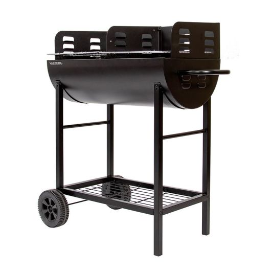 Barbacoa de Carbón VALBERG Doble parrilla de 3 niveles CH-VAL-DBARREL6640