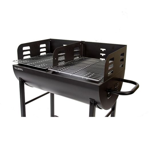 Barbacoa de Carbón VALBERG Doble parrilla de 3 niveles CH-VAL-DBARREL6640