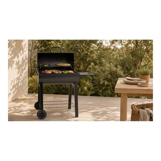 Barbacoa de Carbón VALBERG Diseño Barril con Rejilla CH-VAL-BARREL6030