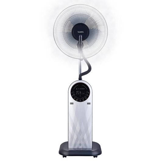 Ventilador Nebulizador VALBERG VAL-MIST95 con Mando a Distancia Depósito de 3,2L 75W 3 Velocidades Humidificador Negro