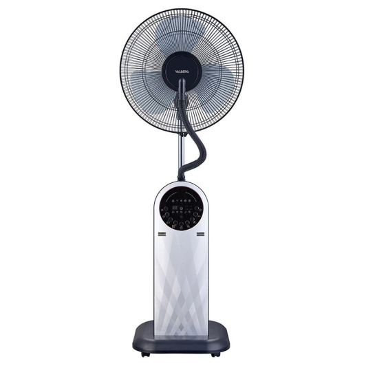 Ventilador Nebulizador VALBERG VAL-MIST95 con Mando a Distancia Depósito de 3,2L 75W 3 Velocidades Humidificador Negro