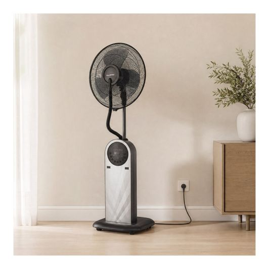 Ventilador Nebulizador VALBERG VAL-MIST95 con Mando a Distancia Depósito de 3,2L 75W 3 Velocidades Humidificador Negro