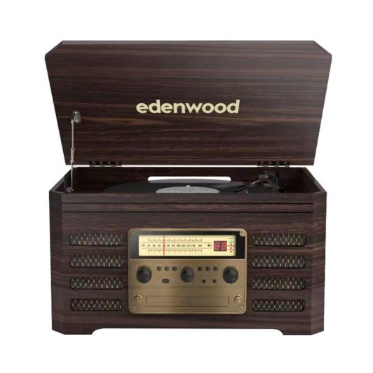 Microcadena EDENWOOD Vintage 20W Bluetooth Reproductor CD y MP3 Radio FM