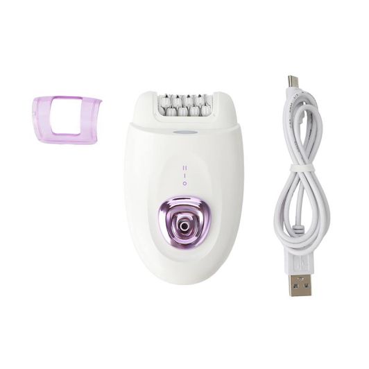 Depiladora Eléctrica Recargable BE YOU, Bikini, Axilas, Cuerpo, 2 Velocidades Color Blanco BY-EPIL