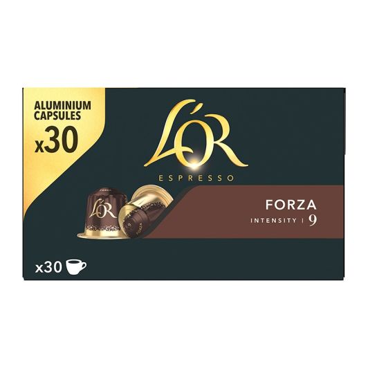 L'OR Espresso Forza Pack 30 Cápsulas de Café Compatibles Nespresso