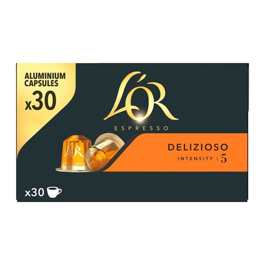 L'OR Espresso Delizioso Pack 30 Cápsulas de Café Compatibles Nespresso