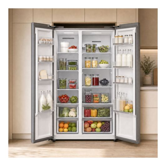 Frigorífico Americano, No Frost, Capacidad XXL 592L, Clase A, VALBERG 
