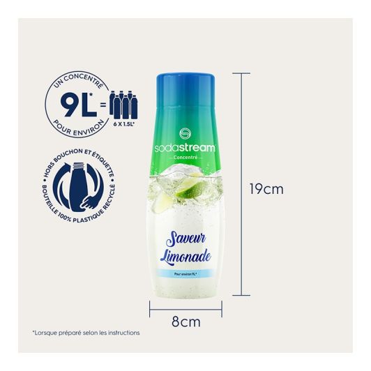 SODASTREAM Sirope Sabor Limonada Concentrado para Refrescos 440ml