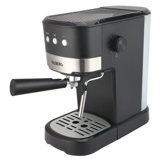 Cafetera Expresso, 15 bares, 2 tazas, Espumador de leche,  VALBERG PUMPCOFFEE M1