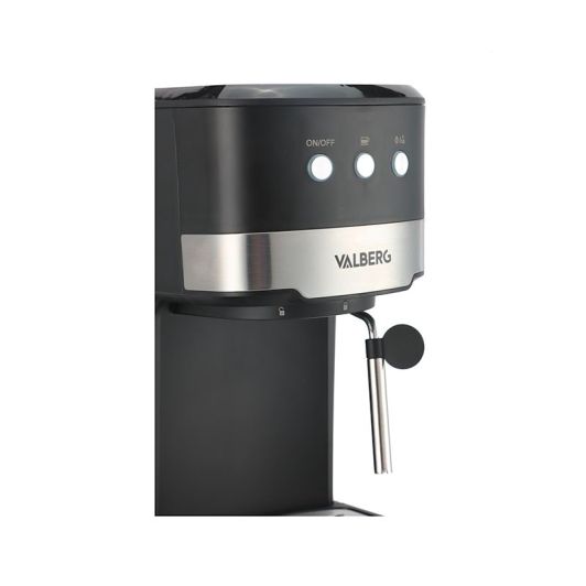 Cafetera Expresso, 15 bares, 2 tazas, Espumador de leche,  VALBERG PUMPCOFFEE M1
