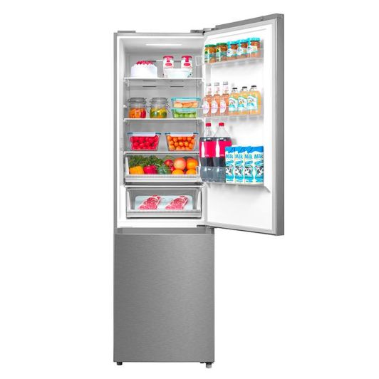 Frigorifico Combi No Frost VALBERG 373L 201cm Alto Inox Clase C
