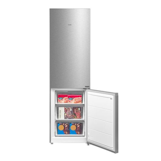 Frigorifico Combi No Frost VALBERG 373L 201cm Alto Inox Clase C