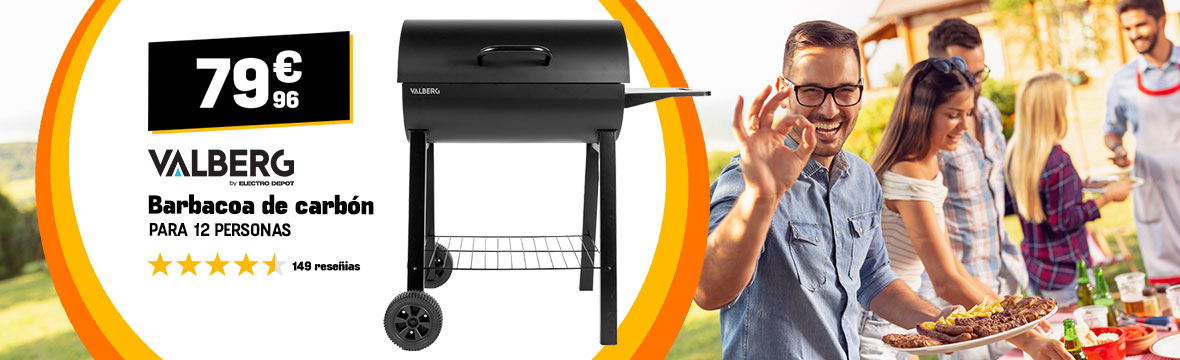 Barbacoa de carbón VALBERG 79€96