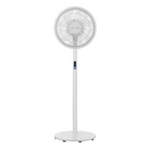 Ventilador de Pie VALBERG 45W 3 Velocidades Silencioso Blanco/Gris